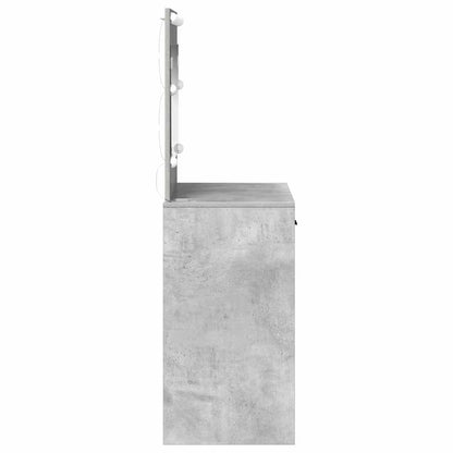 Sminkbord med låda Betonggrå 78.5 x 41 x 135 cm