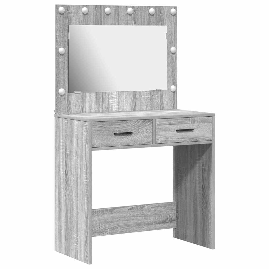 Sminkbord Sonoma Grå 78.5 x 41 x 135 cm