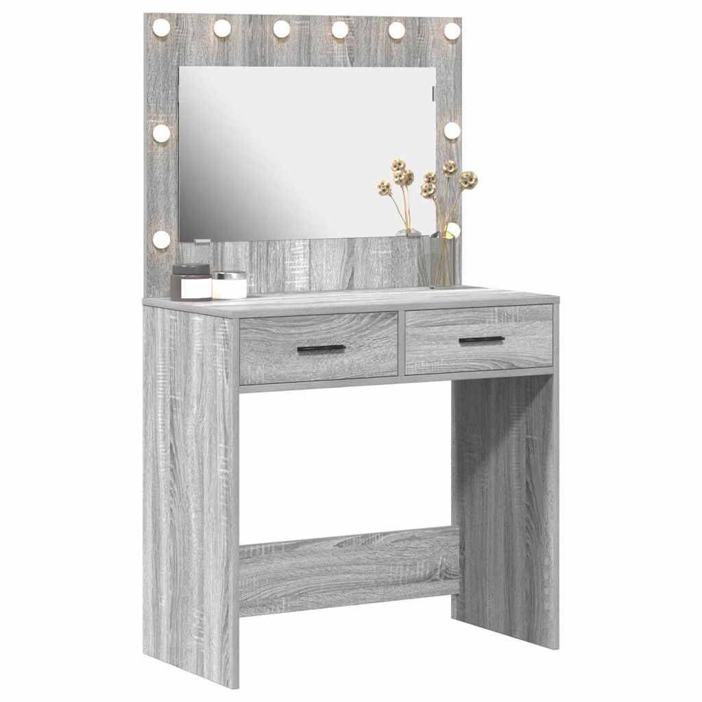 Sminkbord Sonoma Grå 78.5 x 41 x 135 cm
