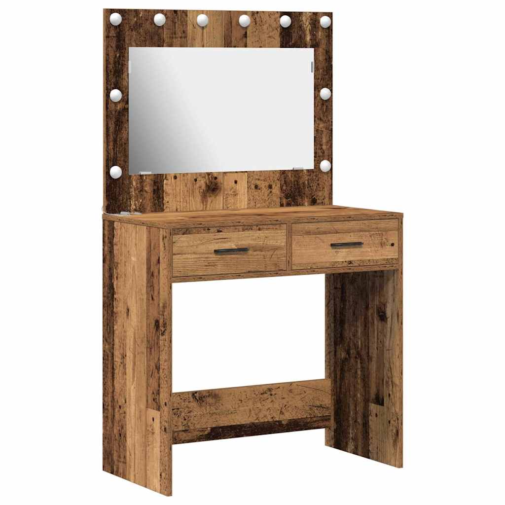 Sminkbord Gammalt Trä 78.5 x 41 x 135 cm