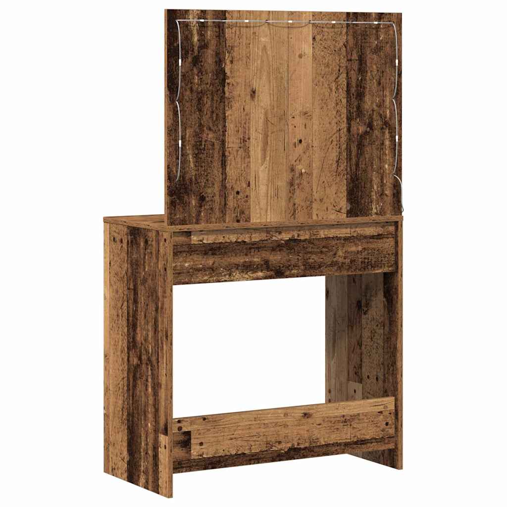 Sminkbord Gammalt Trä 78.5 x 41 x 135 cm