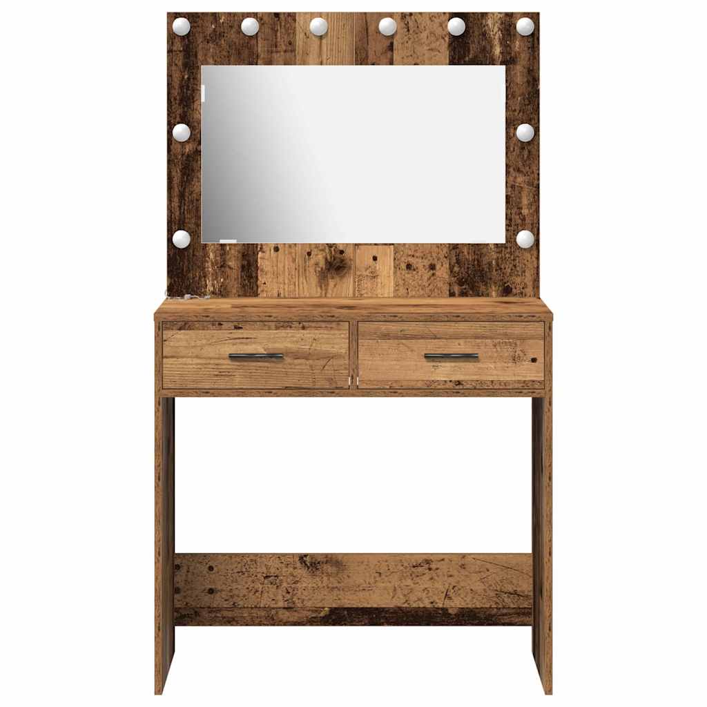 Sminkbord Gammalt Trä 78.5 x 41 x 135 cm