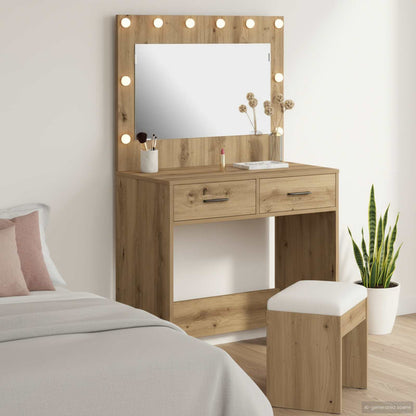 Sminkbord Artisan Ek 78.5 x 41 x 135 cm