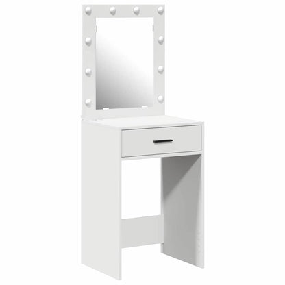 Sminkbord med låda Vit 50 x 41 x 135 cm