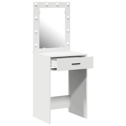 Sminkbord med låda Vit 50 x 41 x 135 cm