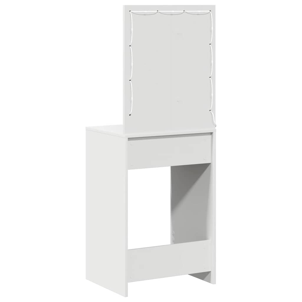 Sminkbord med låda Vit 50 x 41 x 135 cm