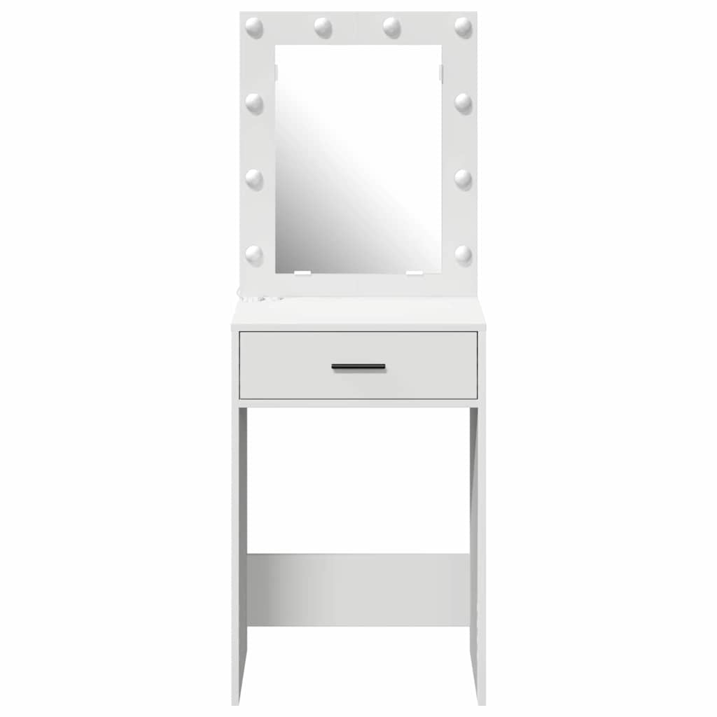 Sminkbord med låda Vit 50 x 41 x 135 cm