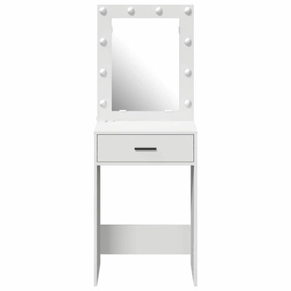 Sminkbord med låda Vit 50 x 41 x 135 cm