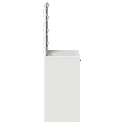 Sminkbord med låda Vit 50 x 41 x 135 cm