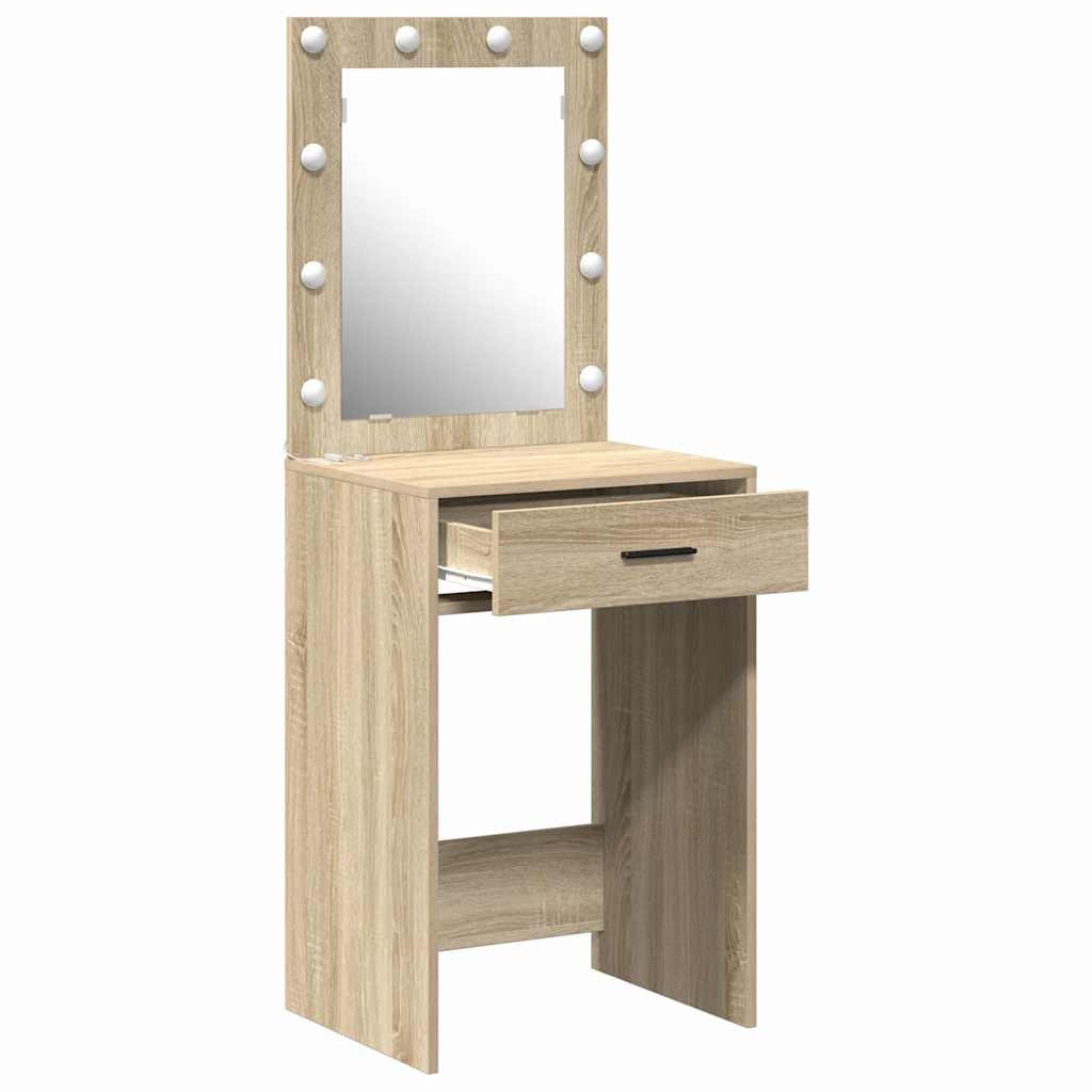Sminkbord med låda Sonoma Ek 50 x 41 x 135 cm