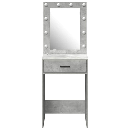 Sminkbord med låda Betonggrå 50 x 41 x 135 cm