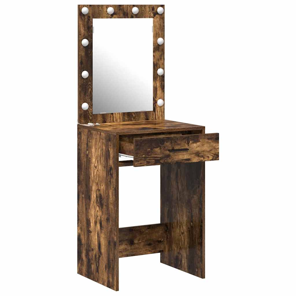 Sminkbord Rökfärgad Ek 50 x 41 x 135 cm