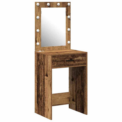 Sminkbord med låda Gammalt Trä 50 x 41 x 135 cm