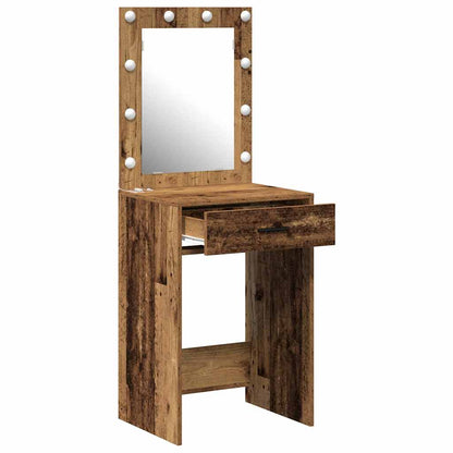 Sminkbord med låda Gammalt Trä 50 x 41 x 135 cm