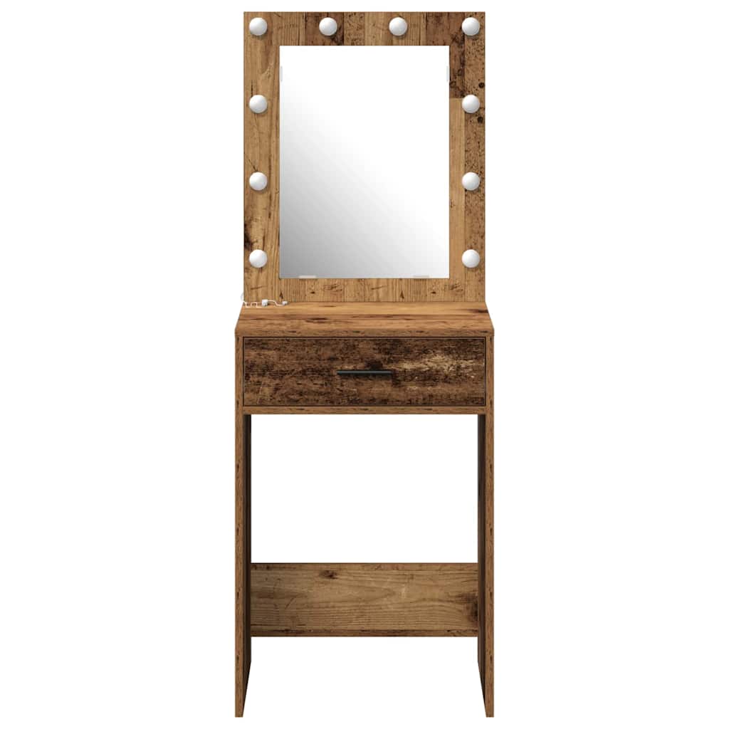 Sminkbord med låda Gammalt Trä 50 x 41 x 135 cm
