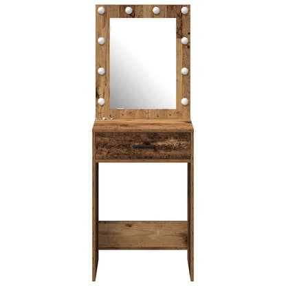 Sminkbord med låda Gammalt Trä 50 x 41 x 135 cm