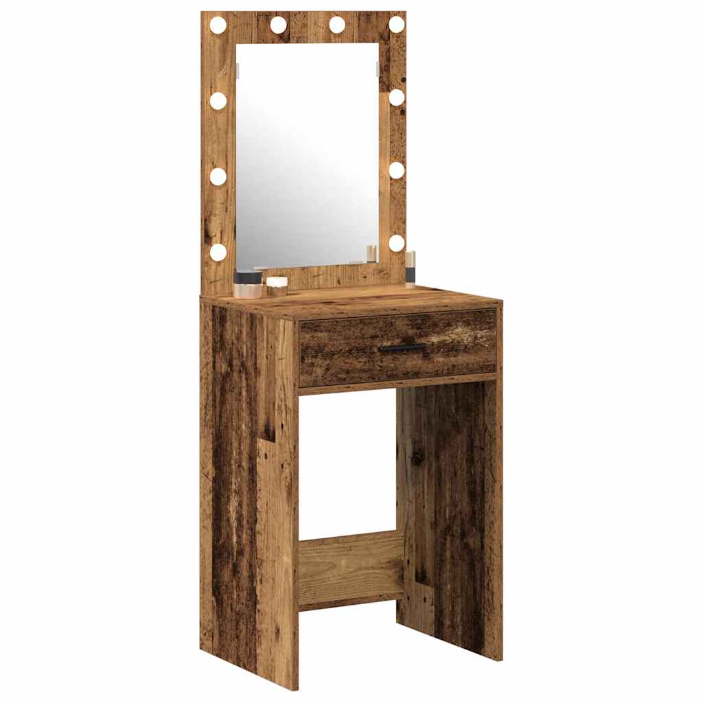 Sminkbord med låda Gammalt Trä 50 x 41 x 135 cm