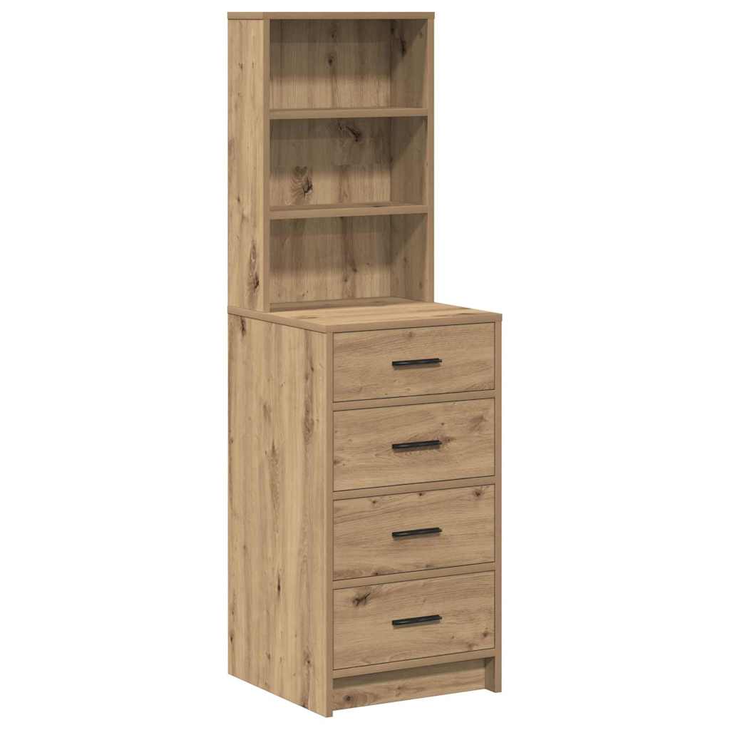 Skåp Artisan Ek med låda 40 x 41 x 135 cm