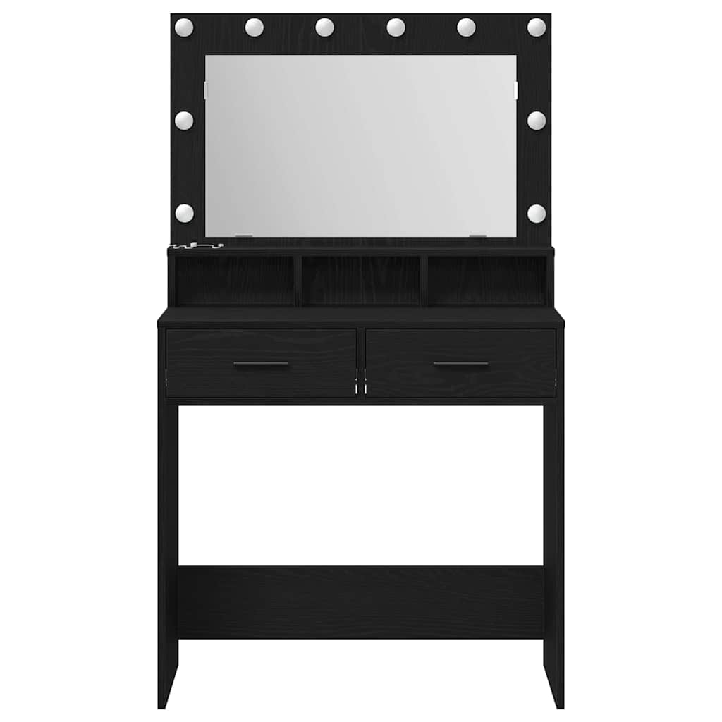 Sminkbord Svart Ek 79 x 41 x 135 cm