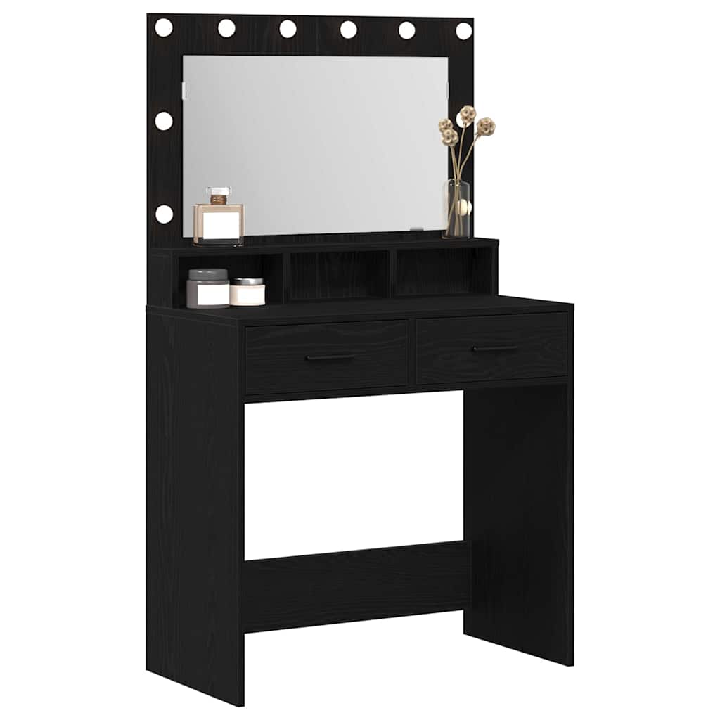 Sminkbord Svart Ek 79 x 41 x 135 cm
