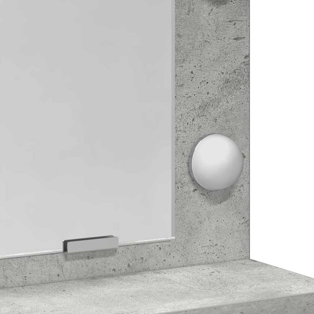 Sminkbord Betonggrå 79 x 41 x 135 cm