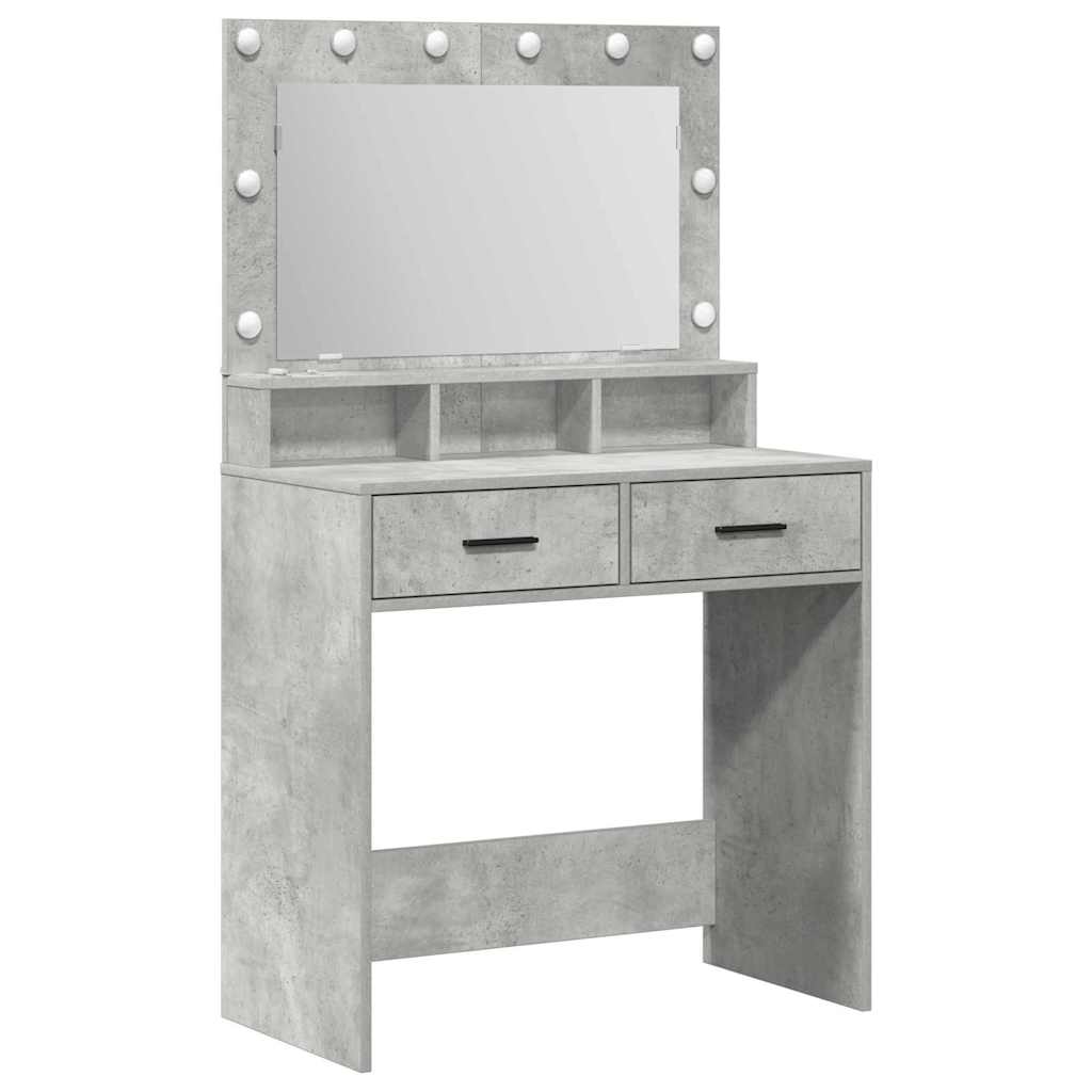 Sminkbord Betonggrå 79 x 41 x 135 cm
