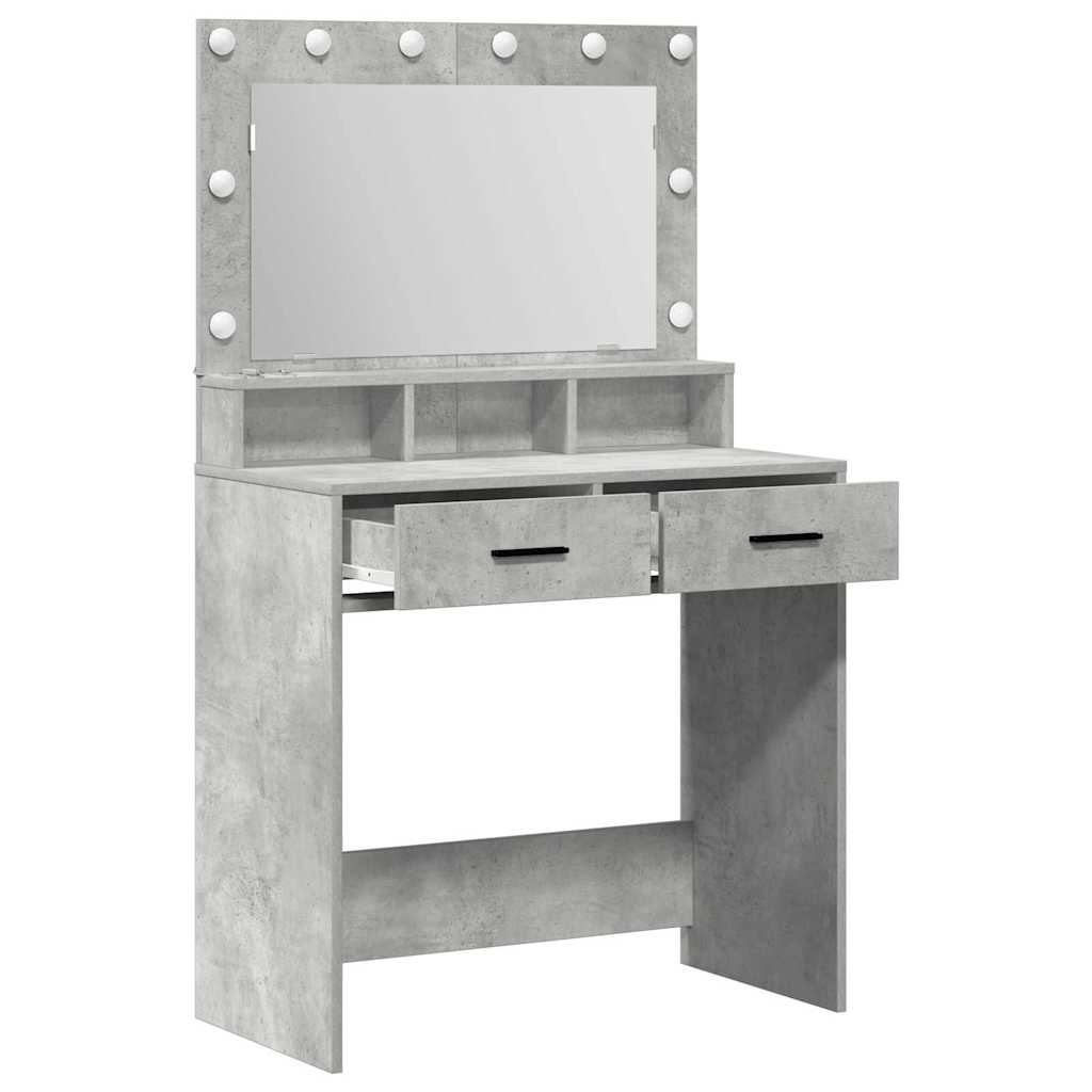 Sminkbord Betonggrå 79 x 41 x 135 cm