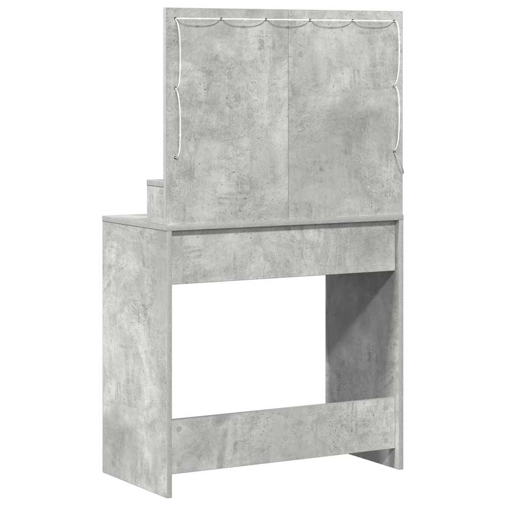 Sminkbord Betonggrå 79 x 41 x 135 cm