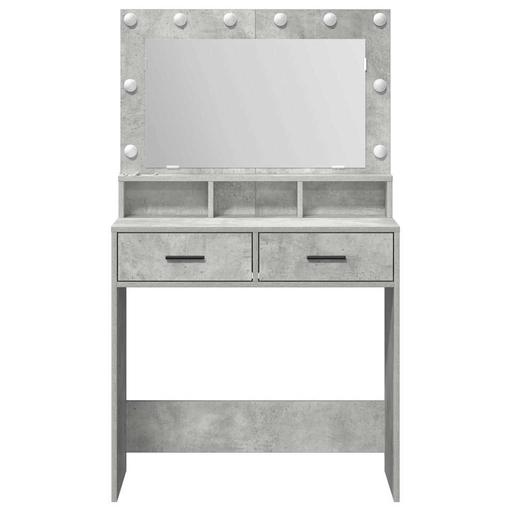 Sminkbord Betonggrå 79 x 41 x 135 cm