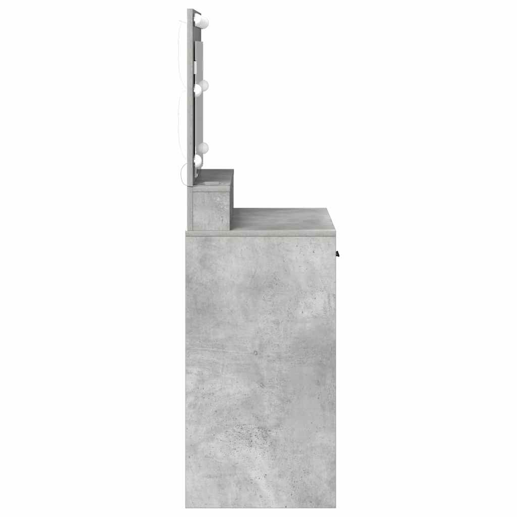 Sminkbord Betonggrå 79 x 41 x 135 cm
