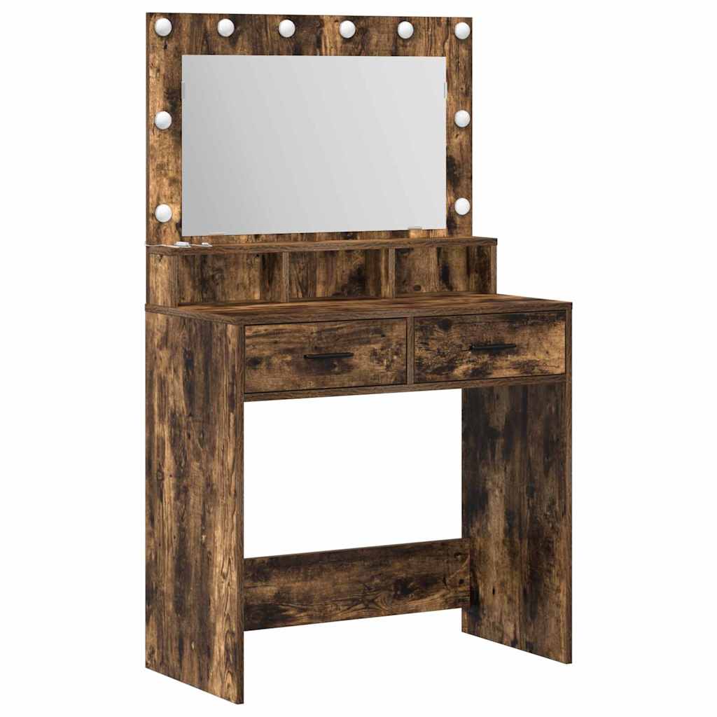 Sminkbord Rökfärgad Ek 79 x 41 x 135 cm