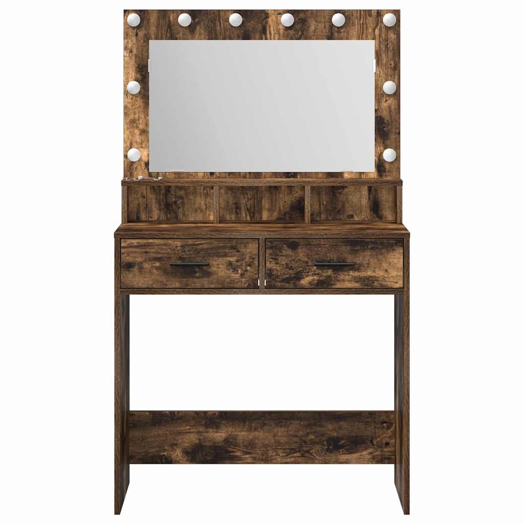 Sminkbord Rökfärgad Ek 79 x 41 x 135 cm