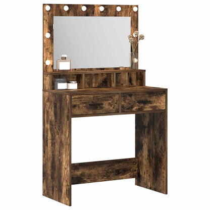 Sminkbord Rökfärgad Ek 79 x 41 x 135 cm