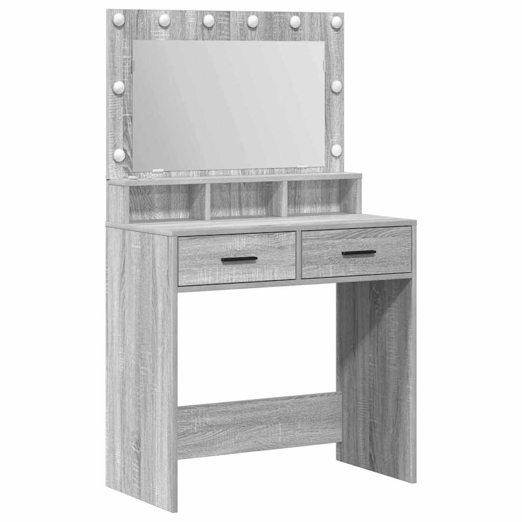 Sminkbord Sonoma Grå 79 x 41 x 135 cm