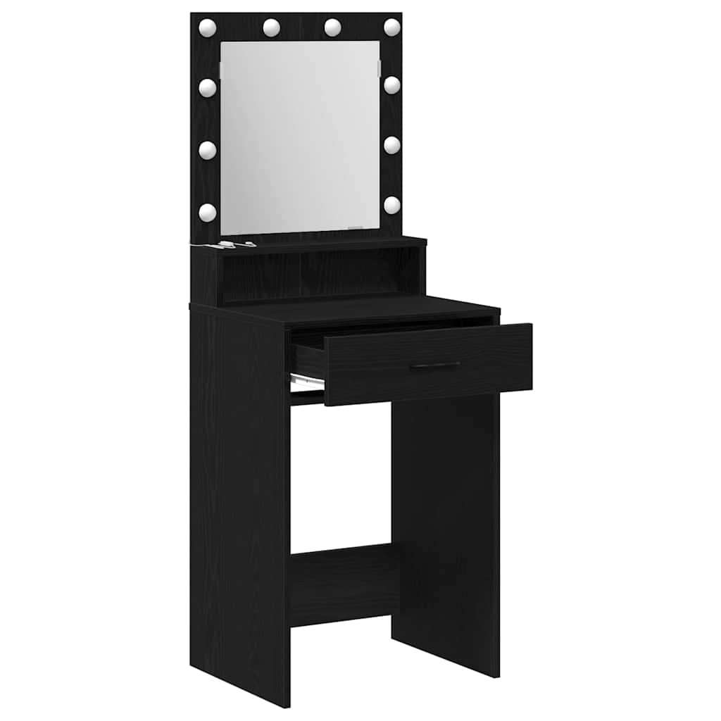 Sminkbord Svart Ek 50 x 41 x 135 cm