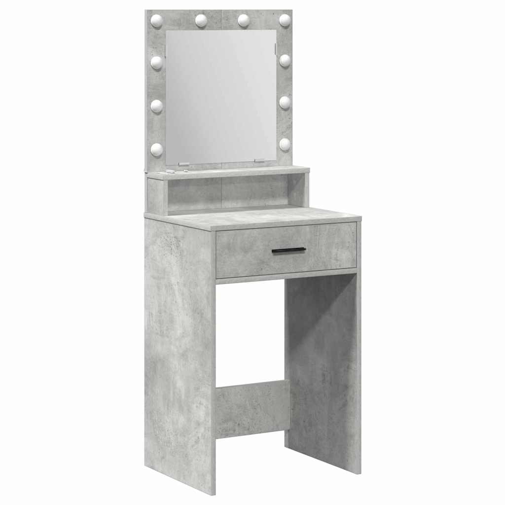 Sminkbord Betonggrå 50 x 41 x 135 cm