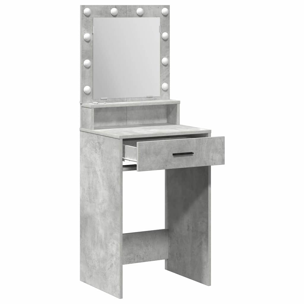 Sminkbord Betonggrå 50 x 41 x 135 cm