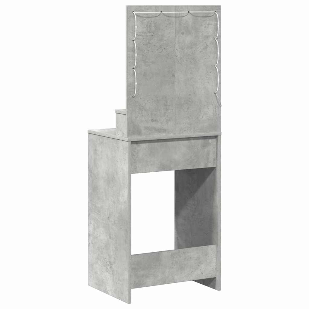 Sminkbord Betonggrå 50 x 41 x 135 cm
