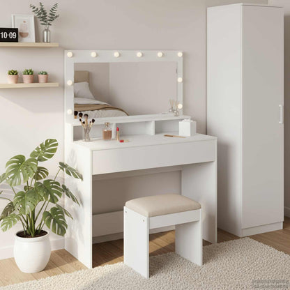 Sminkbord Vit 100 x 41 x 135 cm