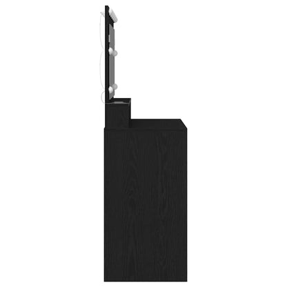 Sminkbord Svart Ek 100 x 41 x 135 cm