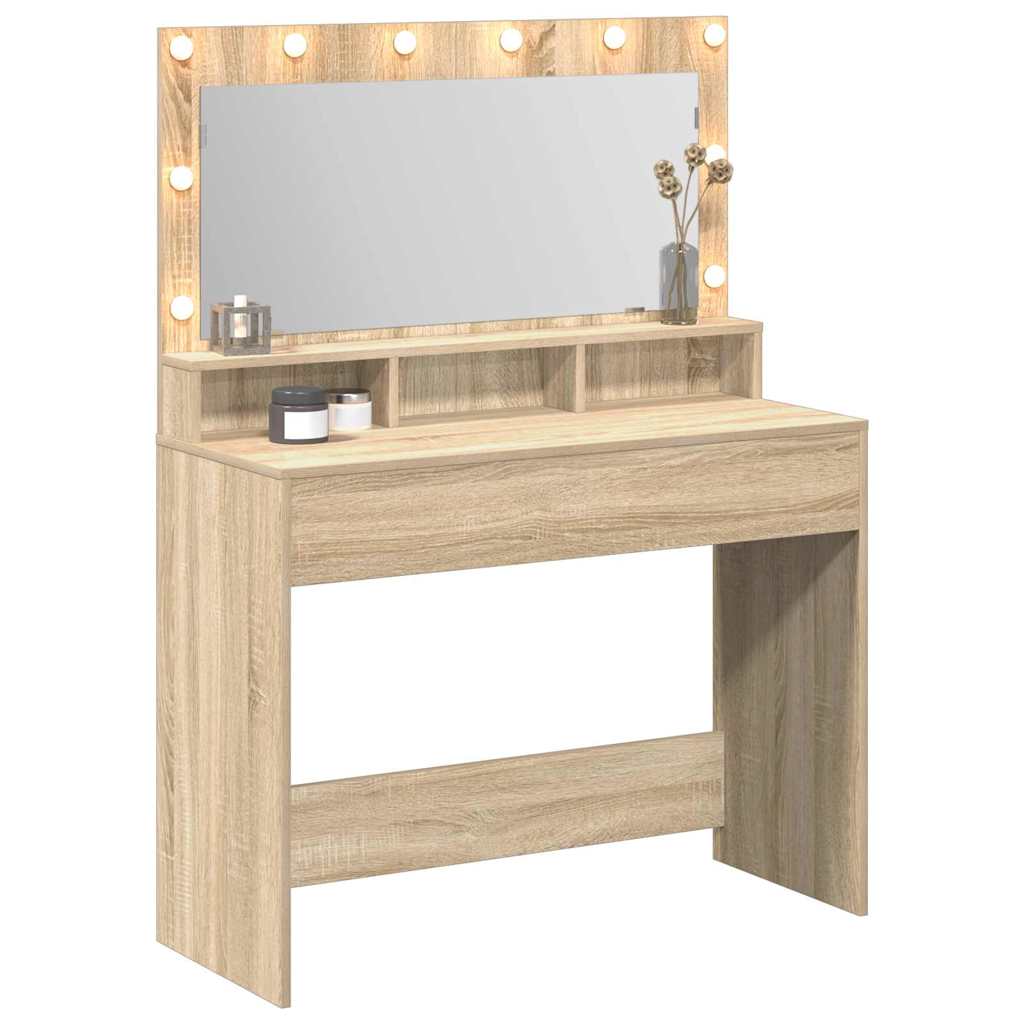 Sminkbord Sonoma Ek 100 x 41 x 135 cm