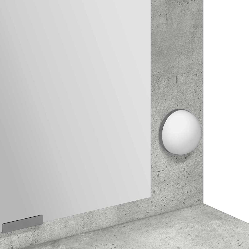 Sminkbord Betonggrå 100 x 41 x 135 cm