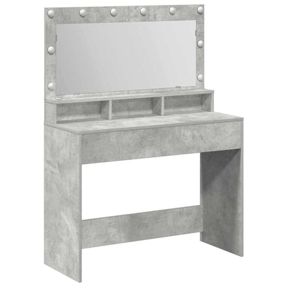 Sminkbord Betonggrå 100 x 41 x 135 cm