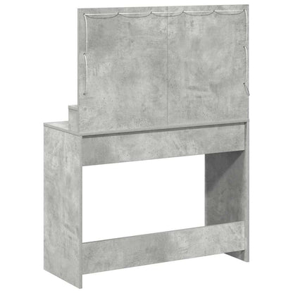 Sminkbord Betonggrå 100 x 41 x 135 cm