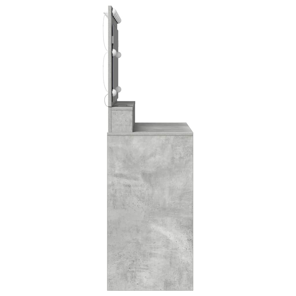 Sminkbord Betonggrå 100 x 41 x 135 cm