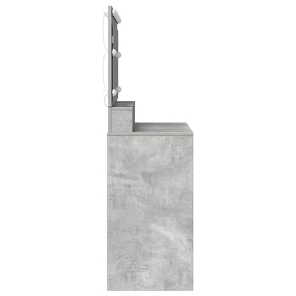 Sminkbord Betonggrå 100 x 41 x 135 cm