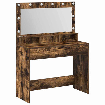 Sminkbord Rökfärgad Ek 100 x 41 x 135 cm
