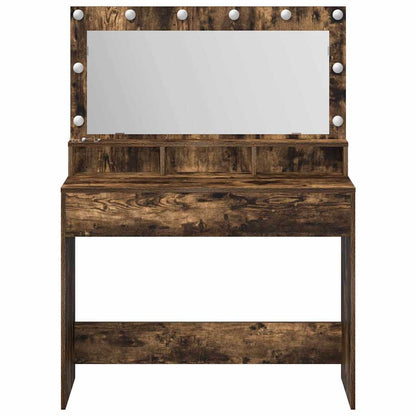 Sminkbord Rökfärgad Ek 100 x 41 x 135 cm