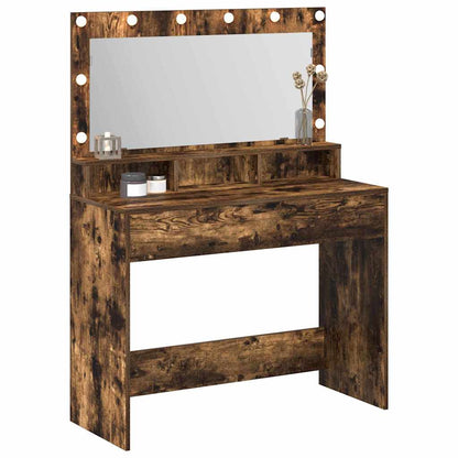 Sminkbord Rökfärgad Ek 100 x 41 x 135 cm