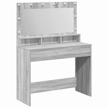 Sminkbord Sonoma Grå 100 x 41 x 135 cm